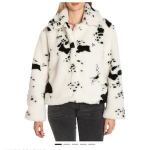 Juicy Couture Faux Fur Cow Pattern Jacket NWT